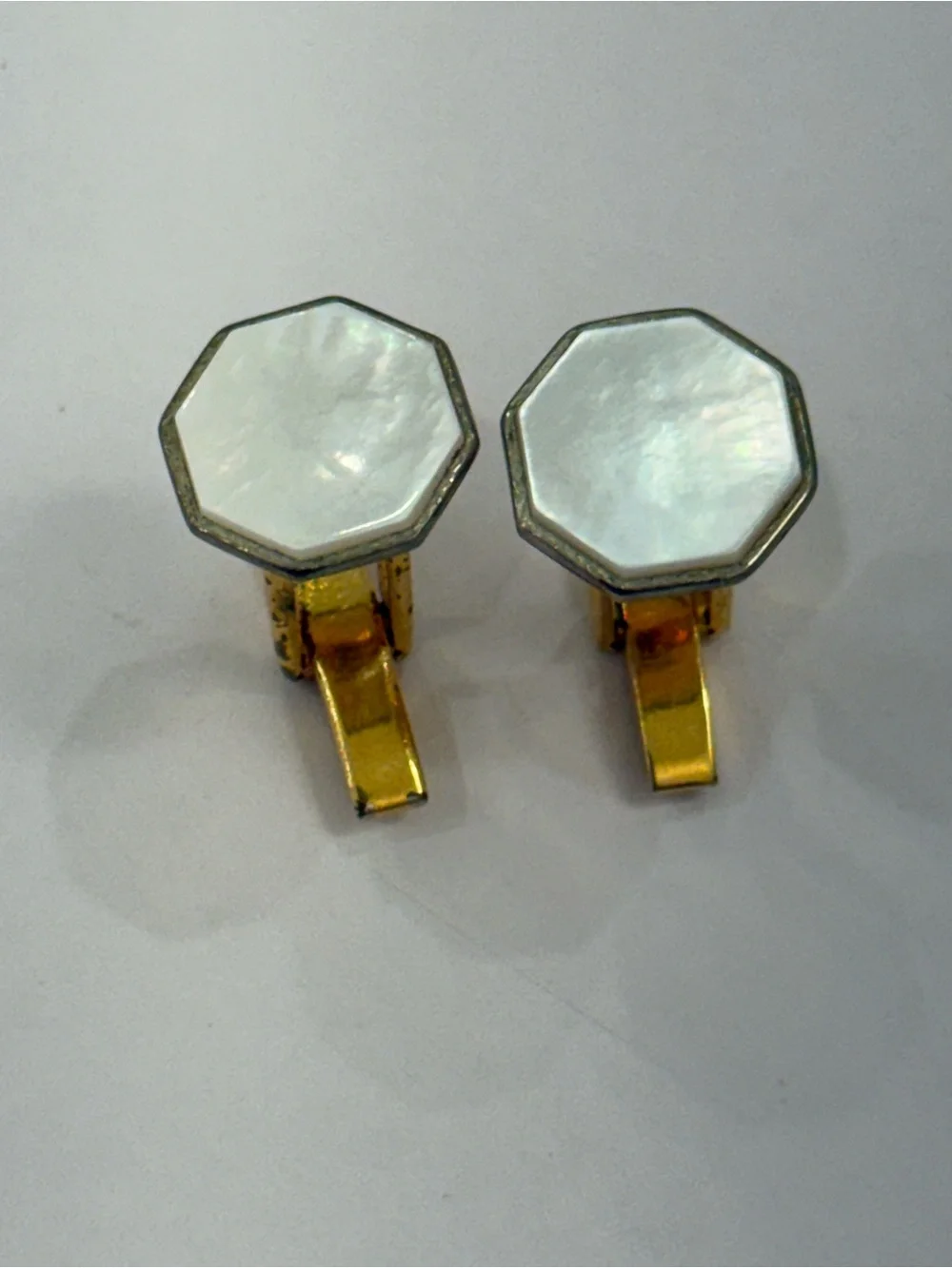 Vintage Mother of Pearl Cuff Links